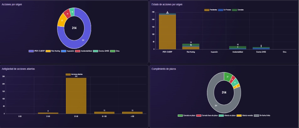 Gráficos de riesgos QHSEproTools